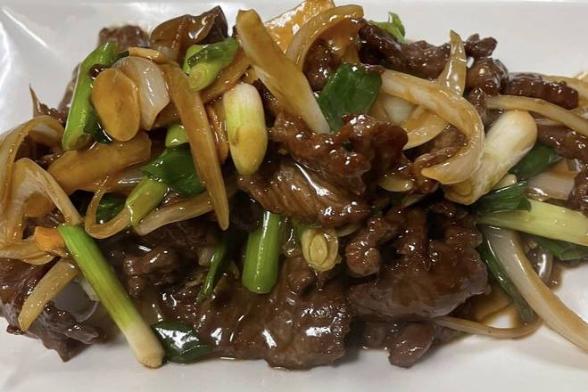 Scallion Beef Slices (蔥爆牛肉片)